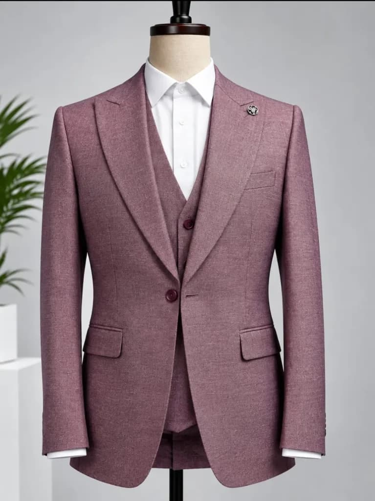 Mauve Three-Piece Suit
